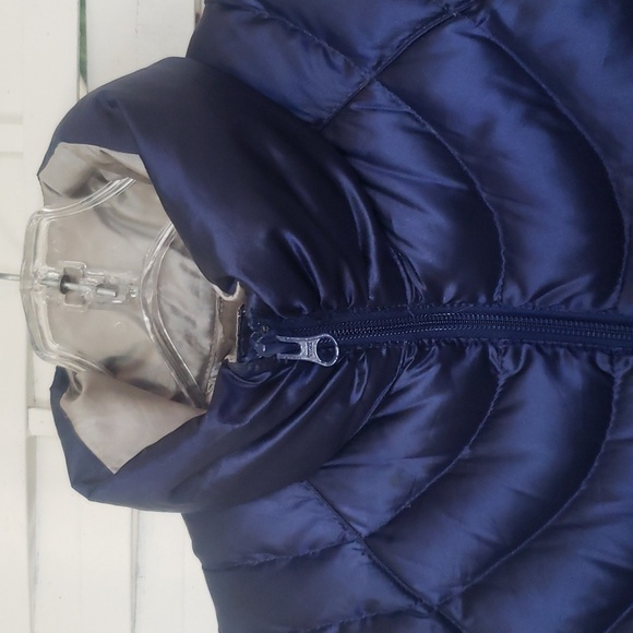 Bernardo navy blue quilted goose down woman. Vest size S - Picture 2 of 6